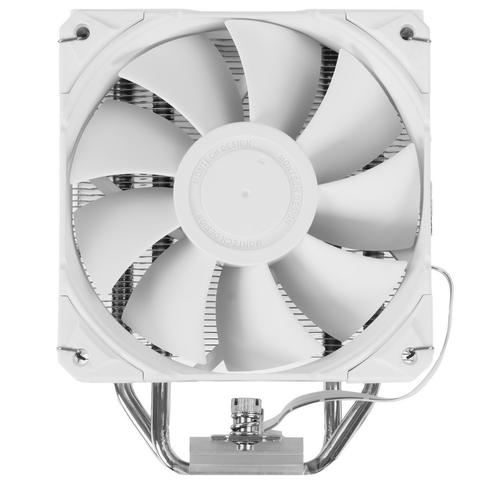 Устройство охлаждения(кулер) Montech NX400 Soc-AM5/AM4/1200/1700/1851 белый 4-pin 34.17dB Al+Cu 220W
