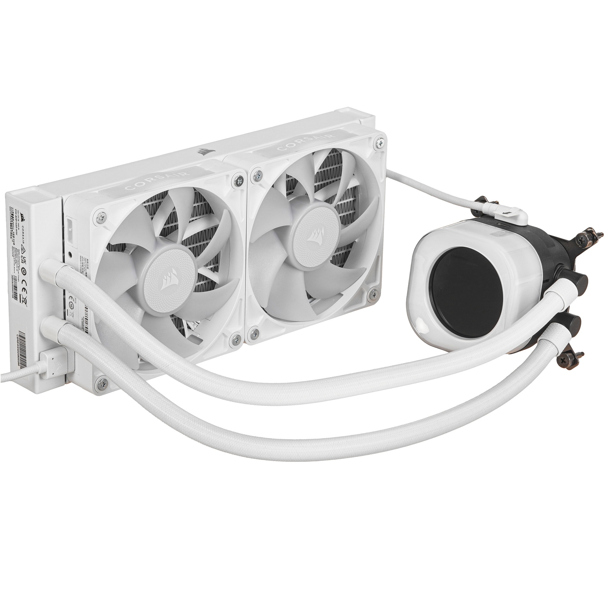 Система жидкостного охлаждения Water Cooling System Corsair iCUE LINK TITAN 240 RX LCD (240mm, White