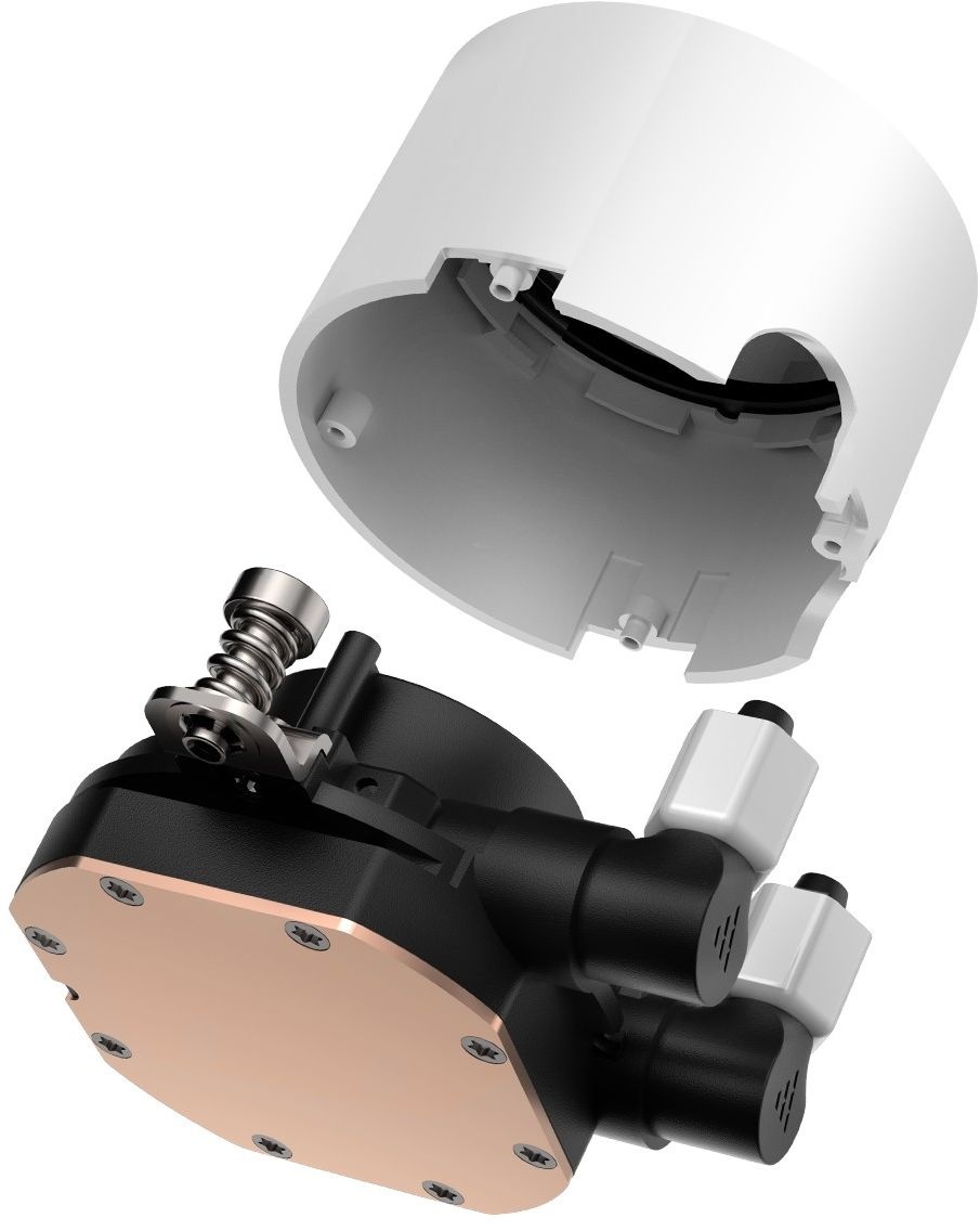 Система охлаждения/ PCCooler DA360 ARGB WH (280W, 360mm, White, ARGB/ Fans: 3x120mm, 72.1CFM, 33.8dB