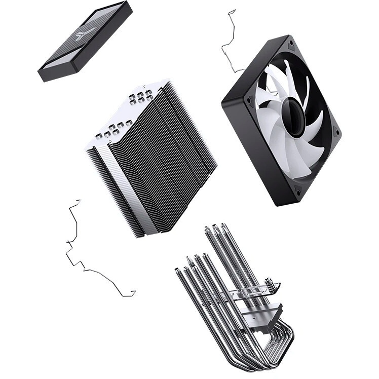 Вентилятор для процессора Coolleo CPU Cooler Etian CL-A40-ARGB Intel: LGA 115X/1200/1700/1851 AMD: A