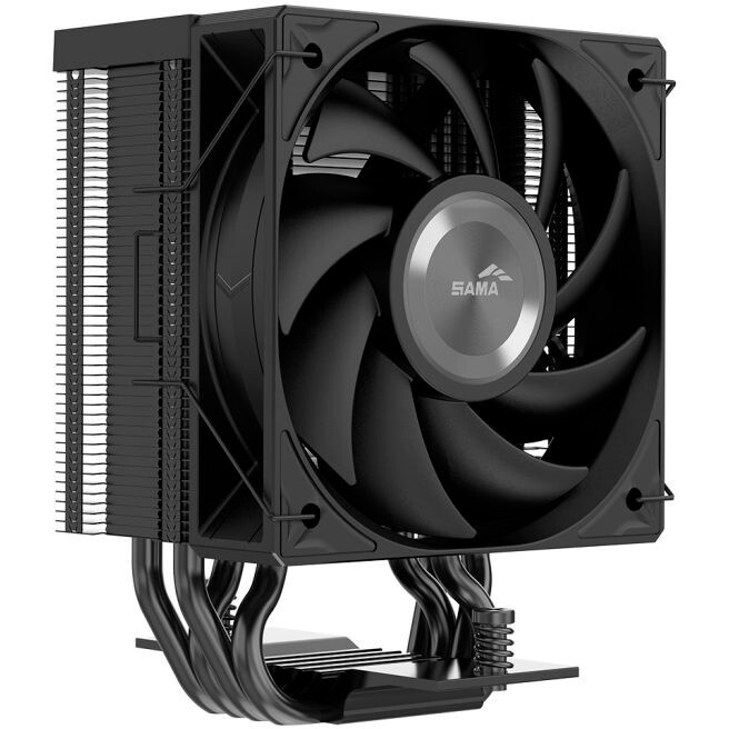 Кулер для процессора SAMA X40 (200W, 4-pin PWM, 133.5mm, 4x6mm, 1x100mm, 50.1CFM, 35.2dBA, 2600RPM,