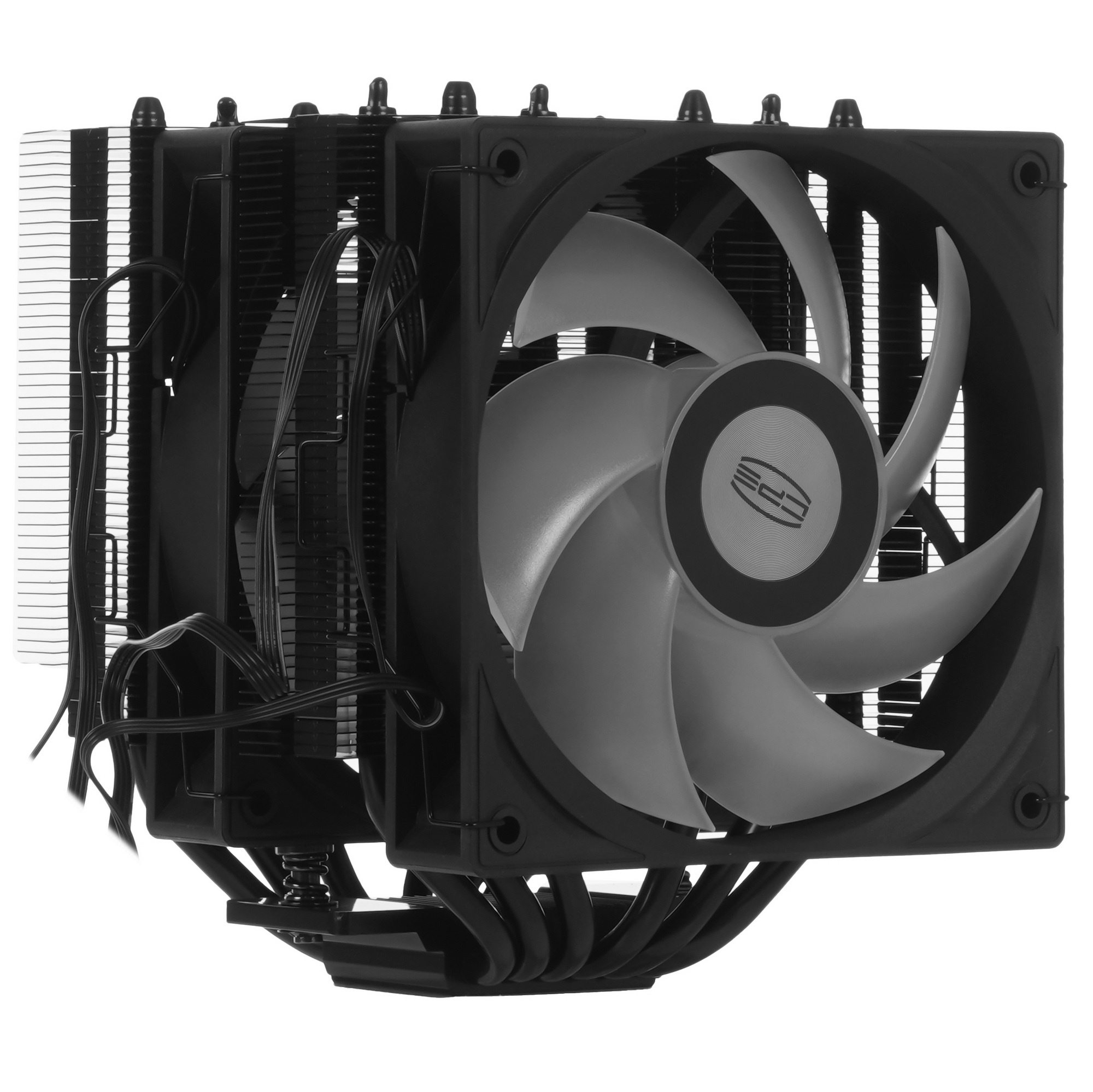 Кулер для процессора/ CPU Cooler PCCooler RT620 ARGB BK (250W, 4-pin PWM, 157mm, Al/Cu, 6x6mm, 2x120