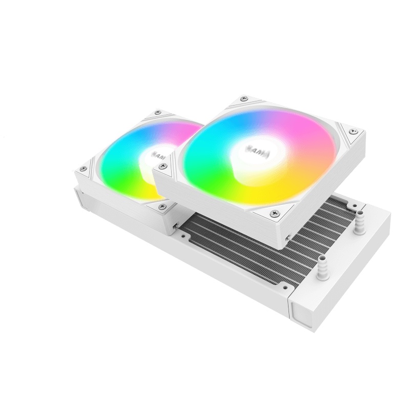 Водяное охлаждение для процессора SAMA L40 White (240mm, White, ARGB/ Fans: 2x120mm, 82.79CFM, 29dBA