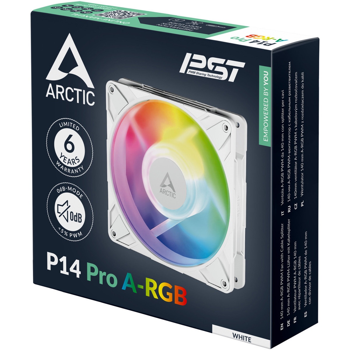 Вентилятор ARCTIC P14 PWM PST A-RGB 0dB (Black) - retail  (ACFAN00239A)