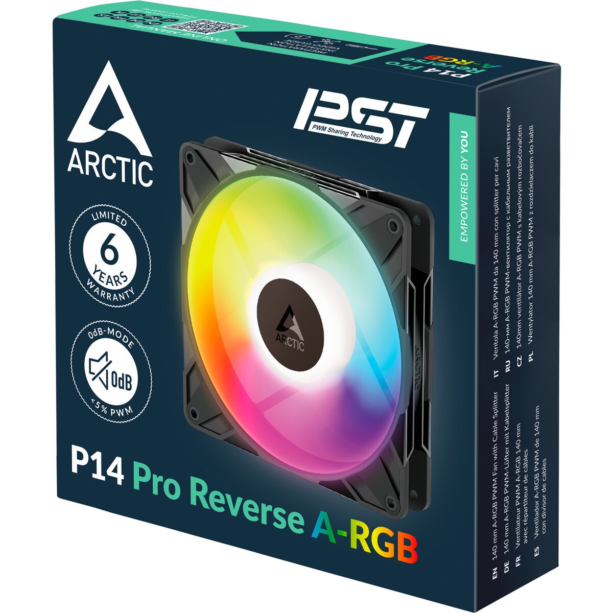 Вентилятор ARCTIC P14 PWM PST A-RGB 0dB (Black) - retail  (ACFAN00239A)