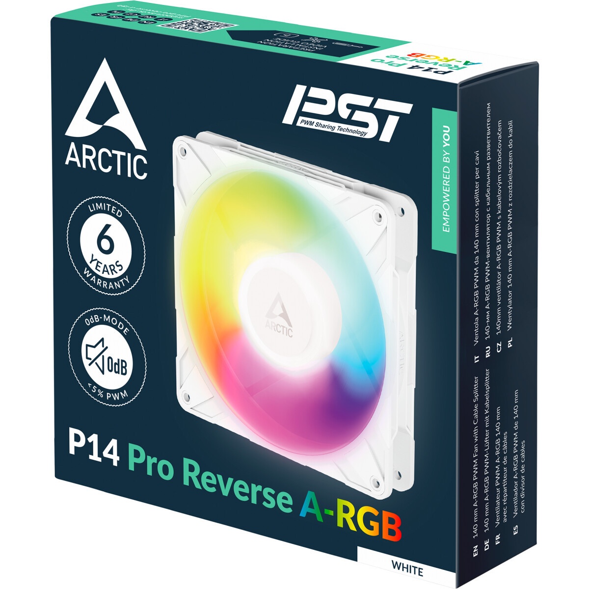 Вентилятор ARCTIC P14 PWM PST A-RGB 0dB (Black) - retail  (ACFAN00239A)
