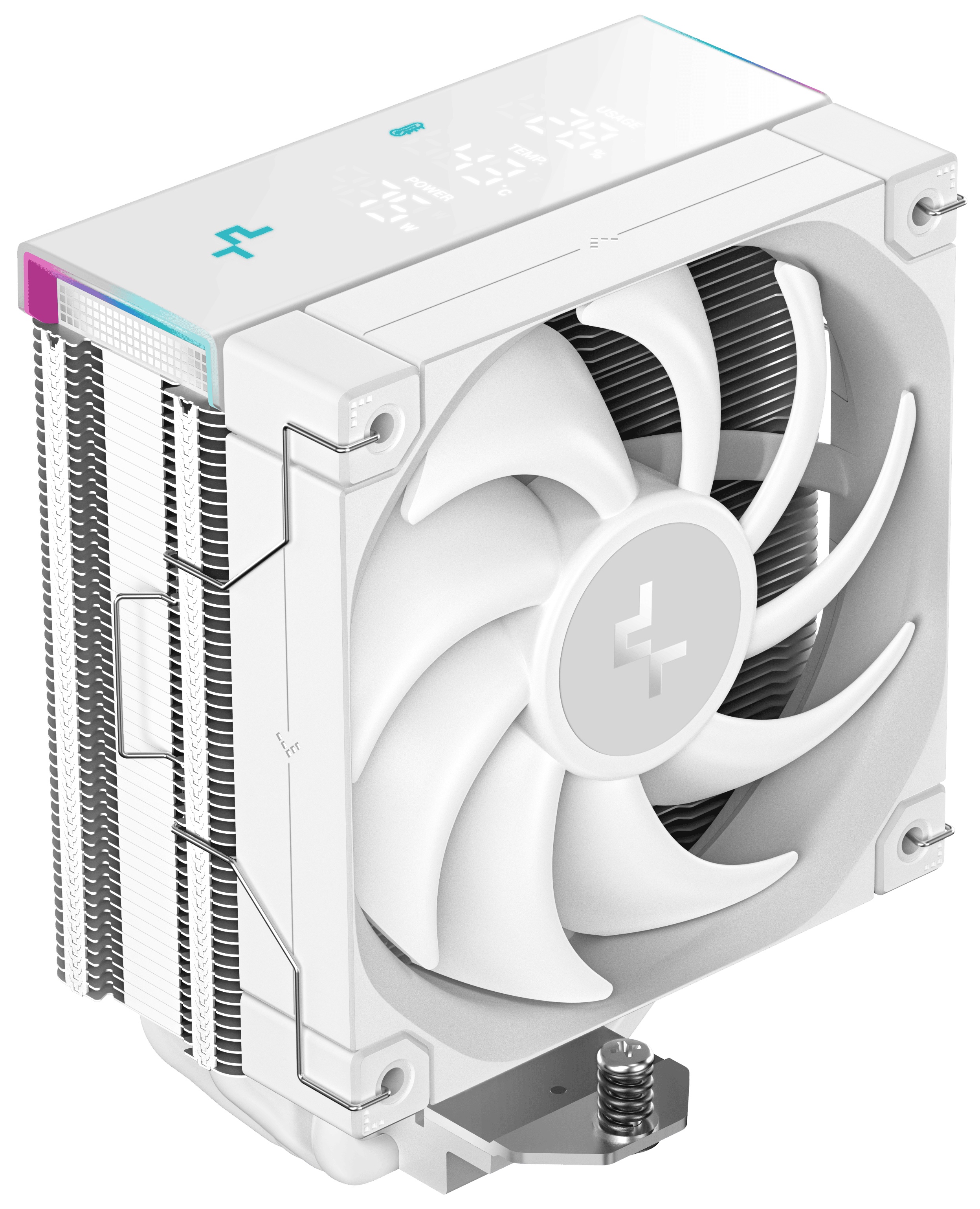 Устройство охлаждения(кулер) Deepcool AK400 Digital Pro Wh Soc-AM5/AM4/1200/1700/1851 белый 4-pin 25
