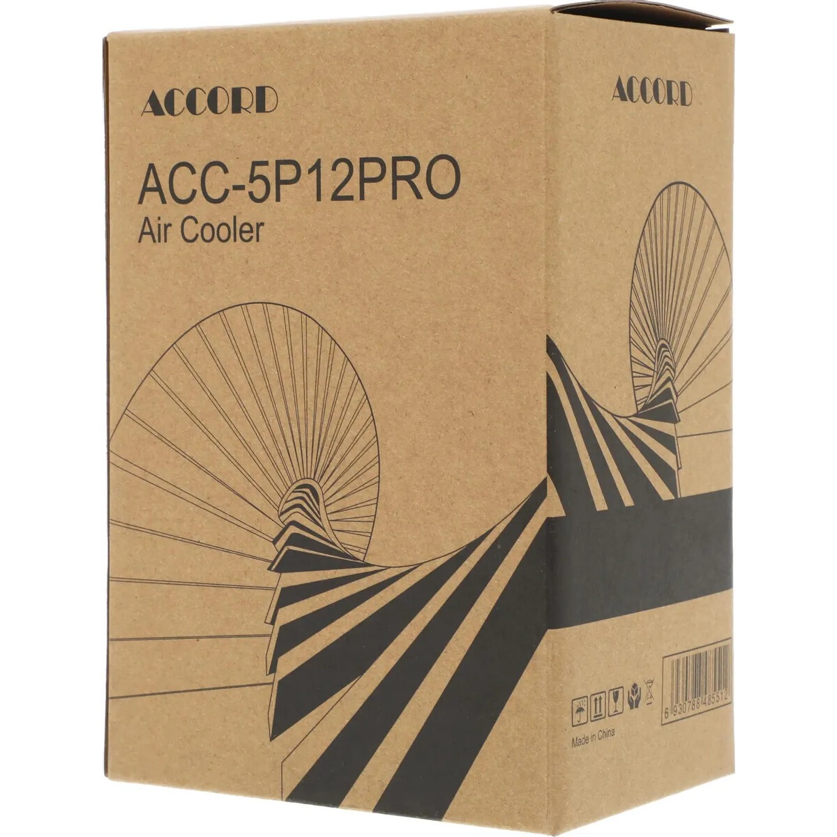 Устройство охлаждения(кулер) Accord ACC-5P12PRO ARGB Soc-AM5/AM4/1200/1700/1851 серебристый/черный 4