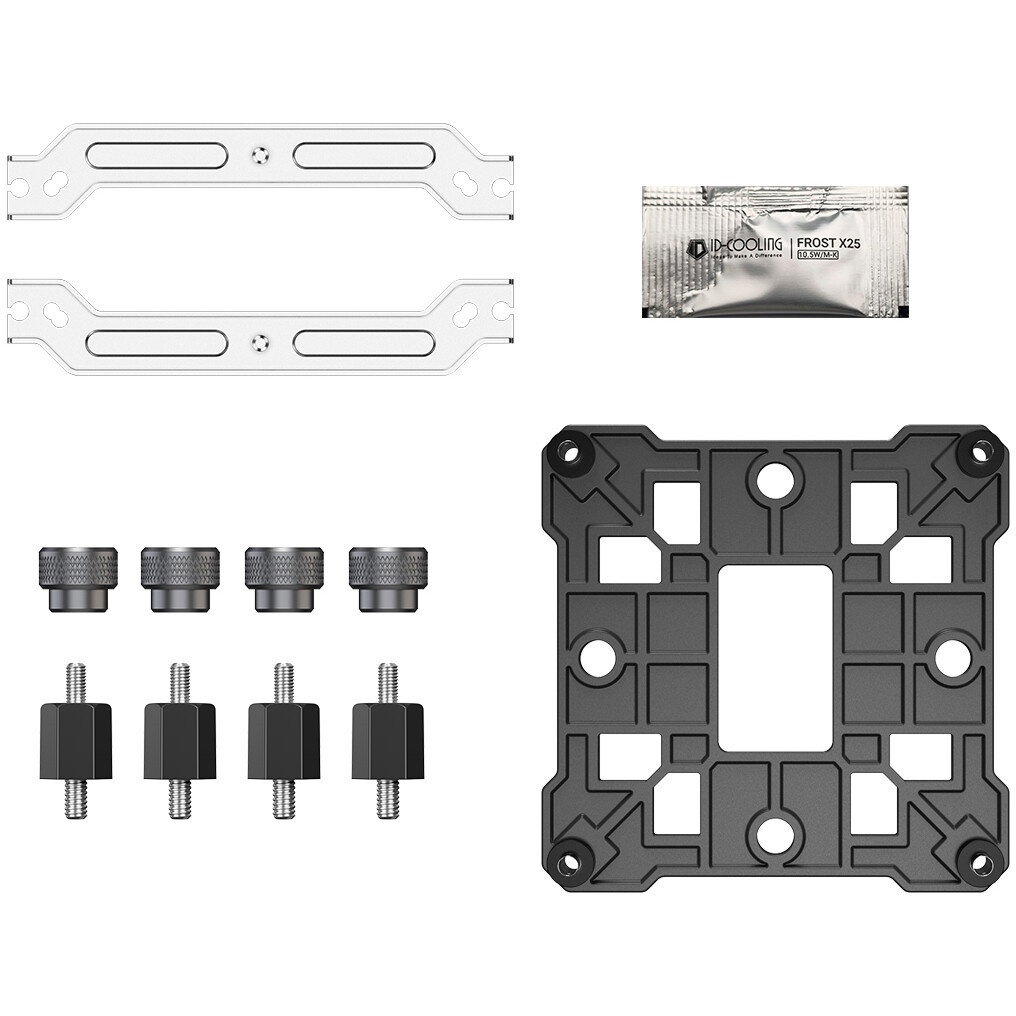 Устройство охлаждения(кулер) Accord ACC-5P12PRO ARGB Soc-AM5/AM4/1200/1700/1851 серебристый/черный 4