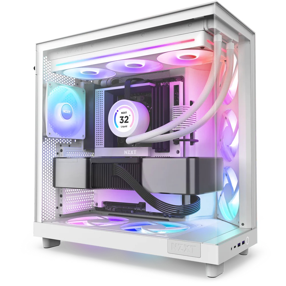 Кулер для корпуса ПК/ Case Cooler NZXT F360 RGB Core (120x120x25mm, 4-pin PWM, RGB, 75.12CFM, 30dBA,