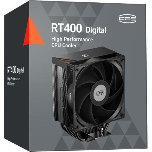 Кулер для процессора PCCooler RT500 BK (240W, 4-pin PWM, LED temp., 152mm, Al/Cu, 5x6mm, 1x120mm, 73