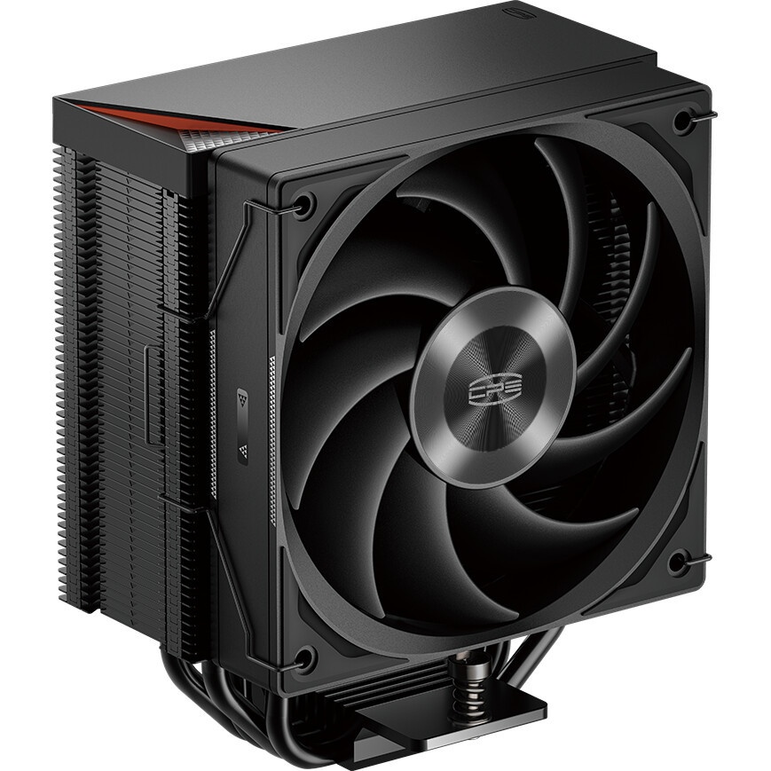 Кулер для процессора PCCooler RT500 BK (240W, 4-pin PWM, LED temp., 152mm, Al/Cu, 5x6mm, 1x120mm, 73