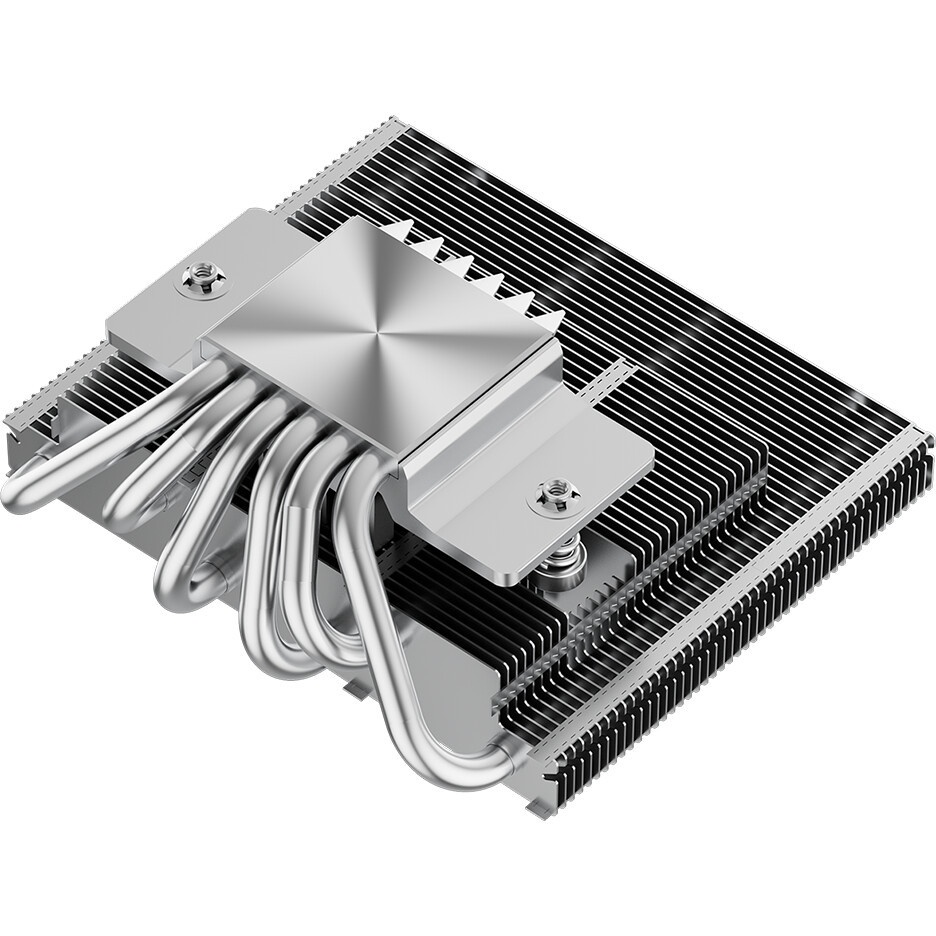 Кулер для процессора PCCooler RT500 BK (240W, 4-pin PWM, LED temp., 152mm, Al/Cu, 5x6mm, 1x120mm, 73