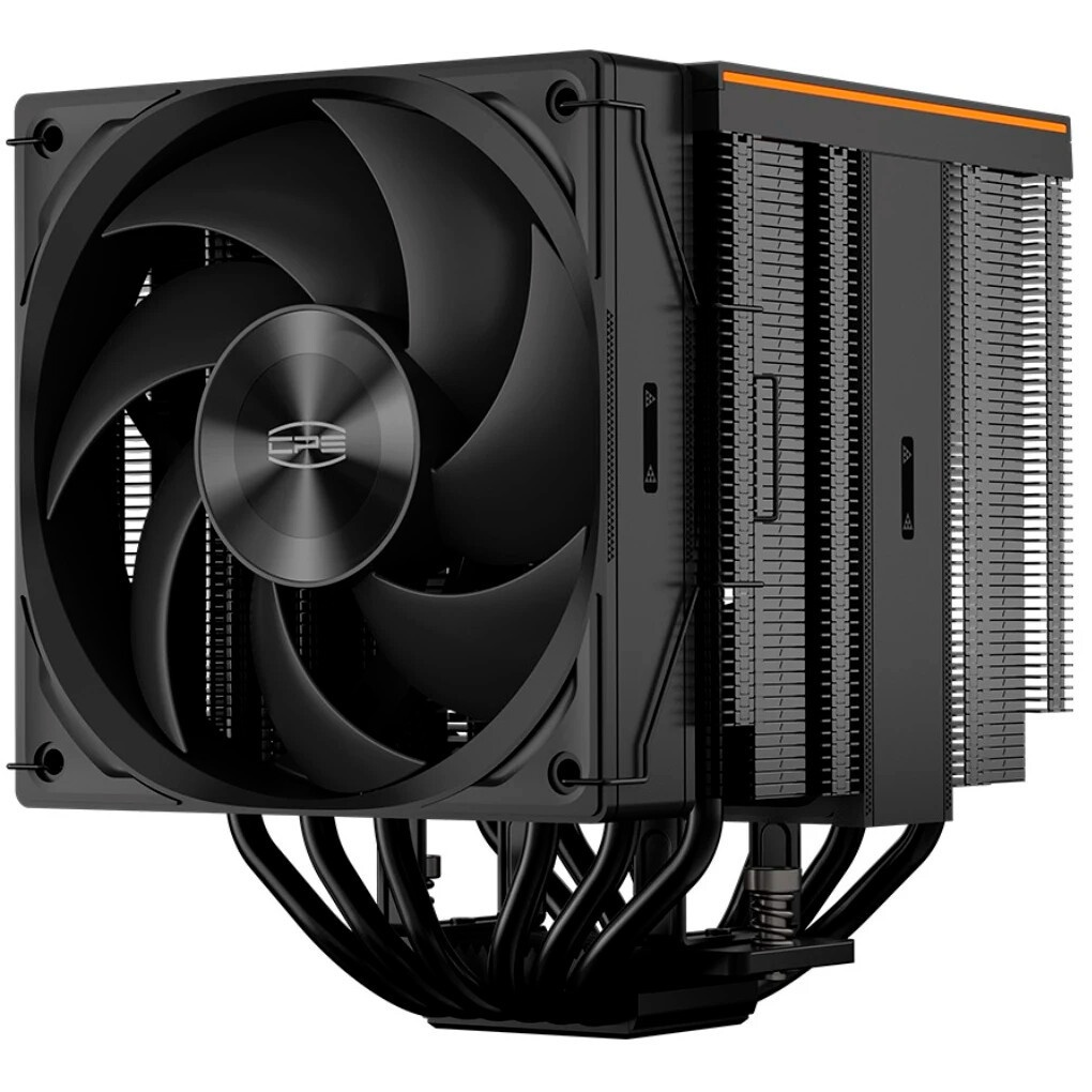 Кулер для процессора PCCooler RT500 BK (240W, 4-pin PWM, LED temp., 152mm, Al/Cu, 5x6mm, 1x120mm, 73