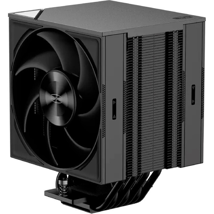 Кулер для процессора PCCooler RT500 BK (240W, 4-pin PWM, LED temp., 152mm, Al/Cu, 5x6mm, 1x120mm, 73