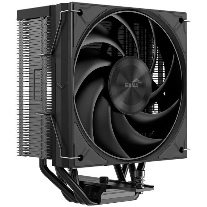 Кулер для процессора SAMA A40 (240W, 4-pin PWM, 152mm, 4x6mm, 1x120mm, 78CFM, 29dBA, 2200RPM, S: 185