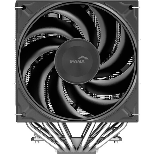Кулер для процессора SAMA A40 (240W, 4-pin PWM, 152mm, 4x6mm, 1x120mm, 78CFM, 29dBA, 2200RPM, S: 185