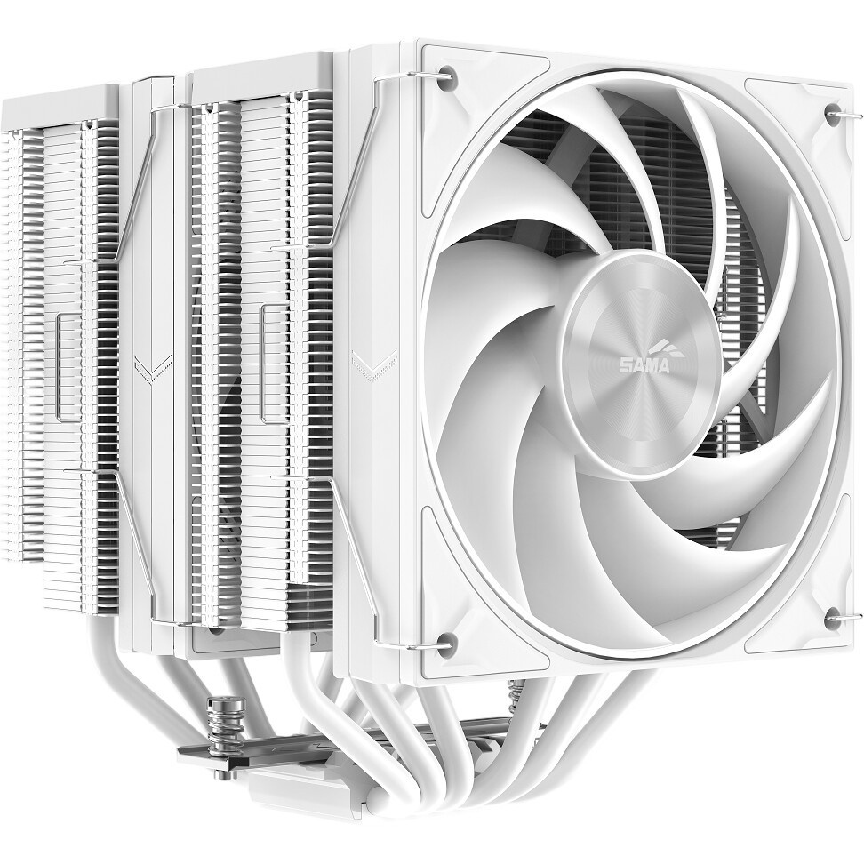 Кулер для процессора SAMA A40 (240W, 4-pin PWM, 152mm, 4x6mm, 1x120mm, 78CFM, 29dBA, 2200RPM, S: 185