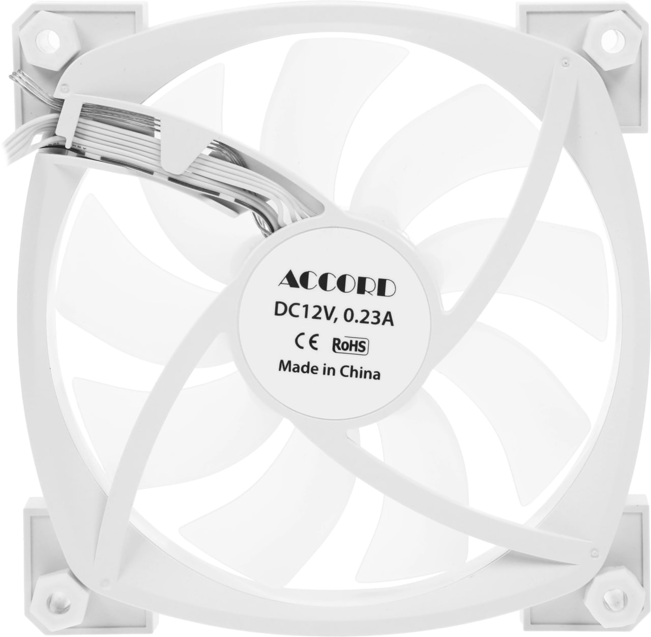 Вентилятор для корпуса Accord ACC-U12 ARGB 120х120x25 белый 4-pin 27дБ (ACC-U12 ARGB белый) brown bo