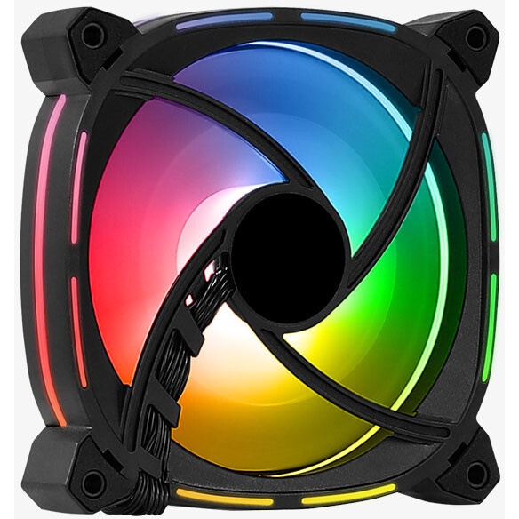 Вентилятор Aerocool / Formula Astro 12 F ARGB черный 120мм 1000rpm 4-pin 17.5db