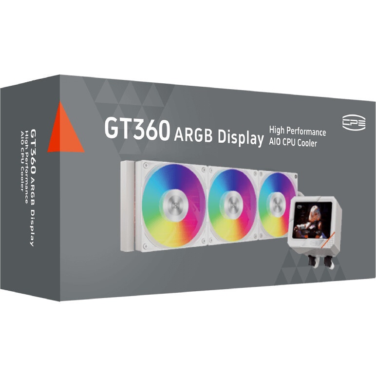 Система охлаждения PCCooler GT360 ARGB Display WH  (310W, 360mm, LED temp., White, ARGB/ Fans: 3x120