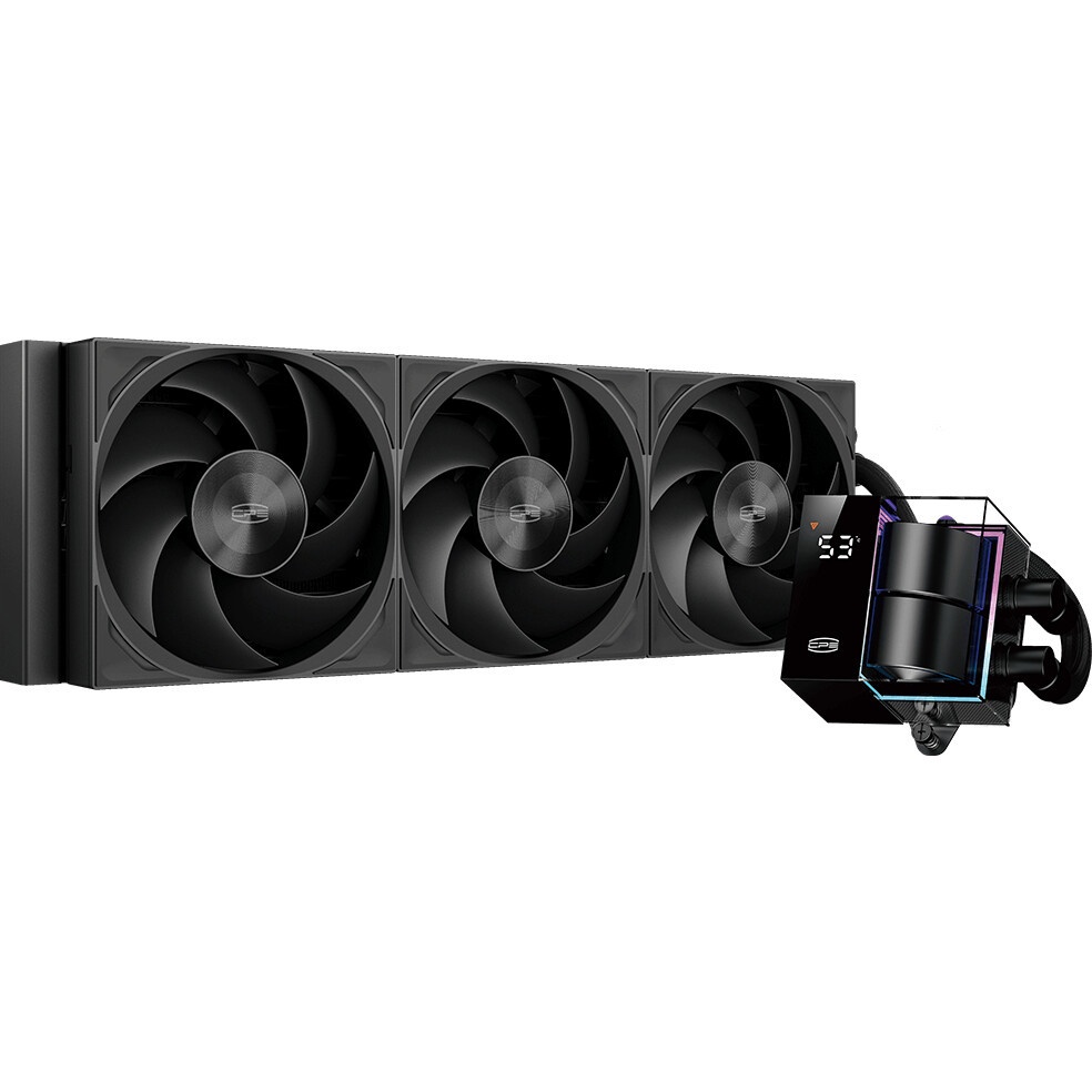 Система охлаждения PCCooler GT360 ARGB Display WH  (310W, 360mm, LED temp., White, ARGB/ Fans: 3x120