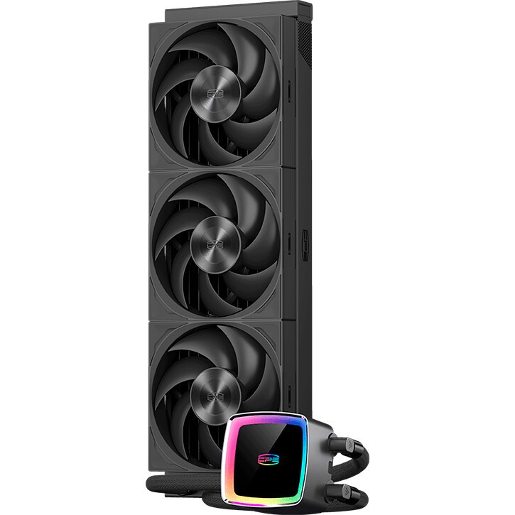 Система охлаждения PCCooler GT360 ARGB Display WH  (310W, 360mm, LED temp., White, ARGB/ Fans: 3x120