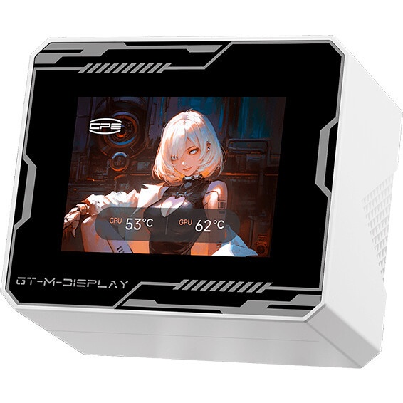 Система охлаждения PCCooler GT360 ARGB Display WH  (310W, 360mm, LED temp., White, ARGB/ Fans: 3x120