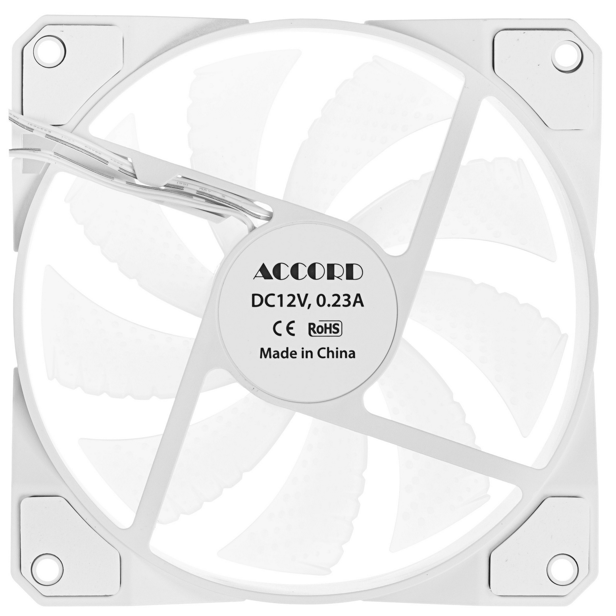 Вентилятор для корпуса Accord ACC-XF12 ARGB 120х120x25 белый 3-pin 23.7дБ (ACC-XF12 ARGB белый) brow