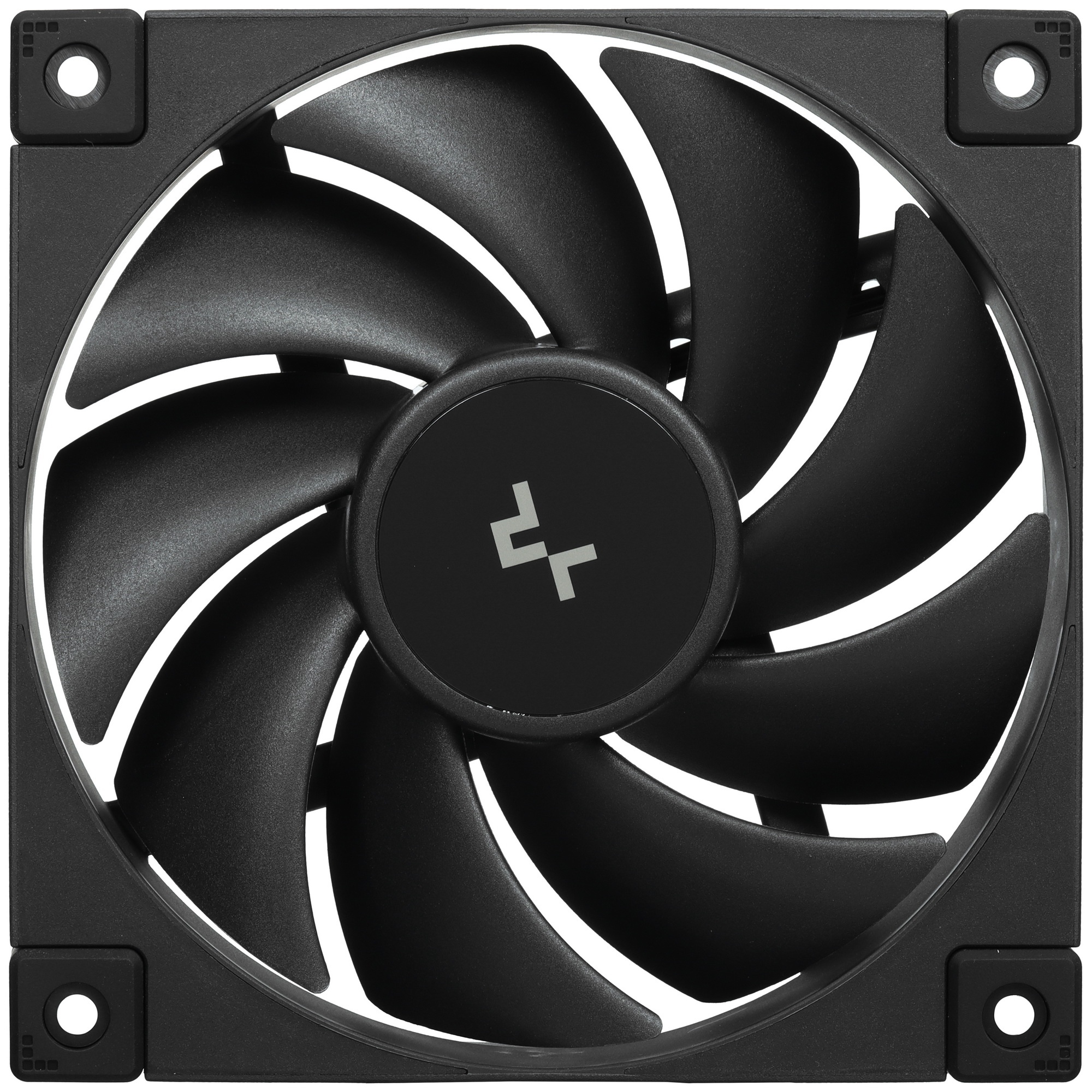 Вентилятор для корпуса DEEPCOOL FD12 черный, 120 мм, 2050 об/мин, 27.6 дБ, 4 pin