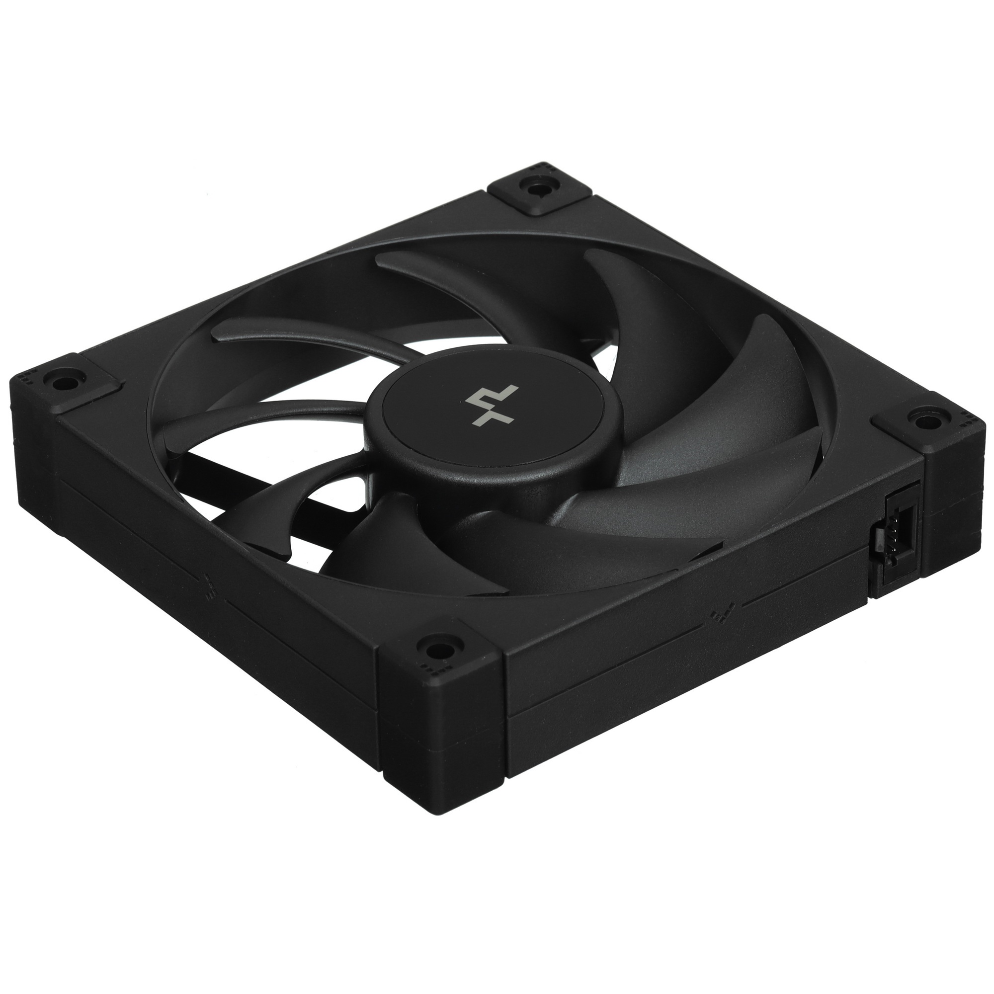 Вентилятор для корпуса DEEPCOOL FD12 черный, 120 мм, 2050 об/мин, 27.6 дБ, 4 pin