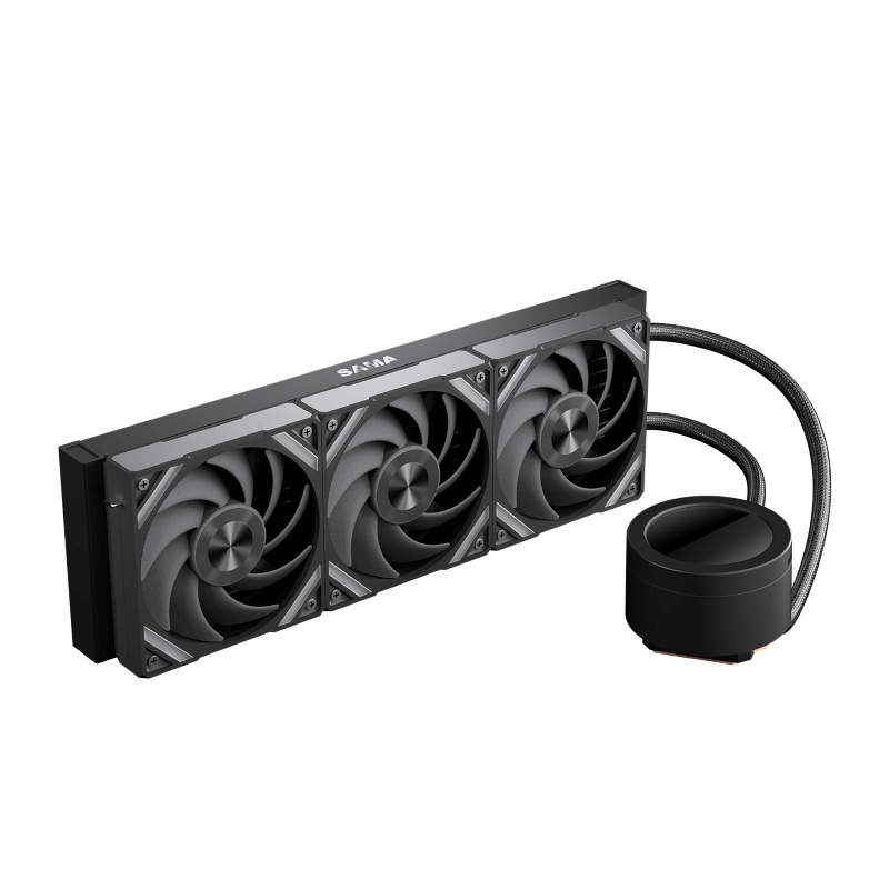 Водяное охлаждение для процессора Water Cooling System SAMA Q70 Black (360mm, LED temp., Black, ARGB