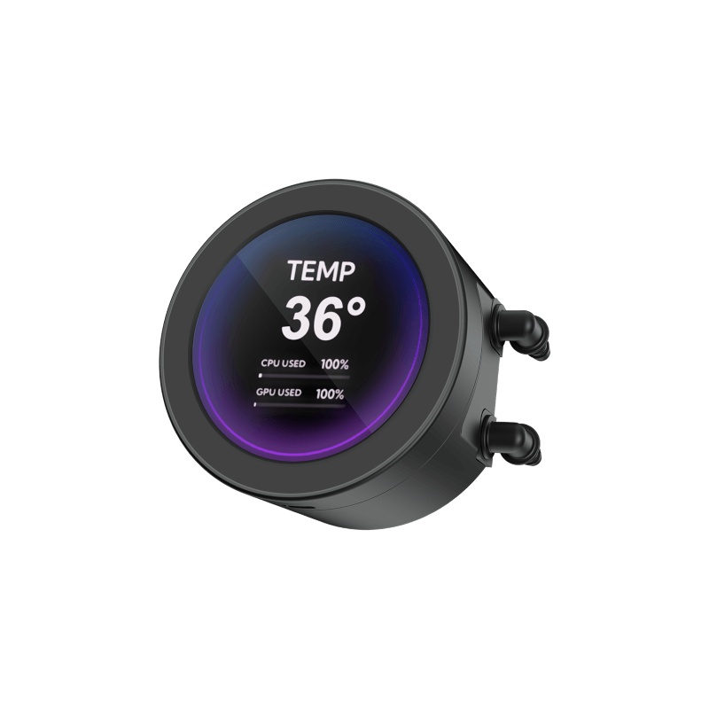 Водяное охлаждение для процессора Water Cooling System SAMA Q70 Black (360mm, LED temp., Black, ARGB