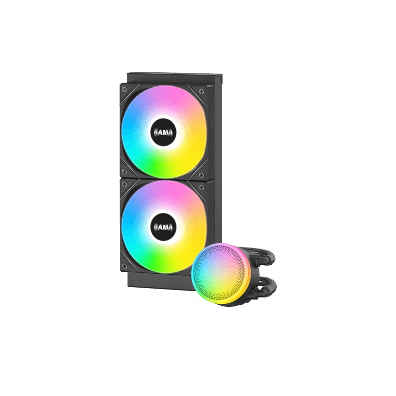 Водяное охлаждение для процессора SAMA L40 Black (240mm, черный, ARGB/ Fans: 2x120mm, 82.79CFM, 29dB