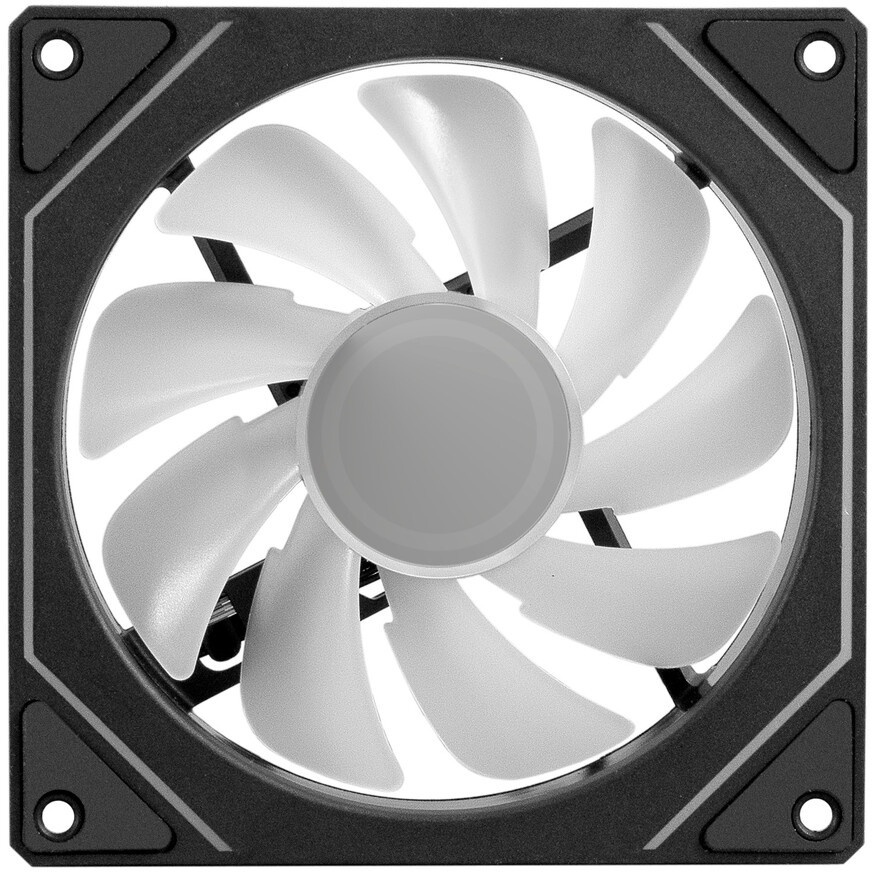 Вентилятор для корпуса Digma DFAN-FRGB1 черный, 120 мм, 1200 об/мин, 23 дБ, 4 pin