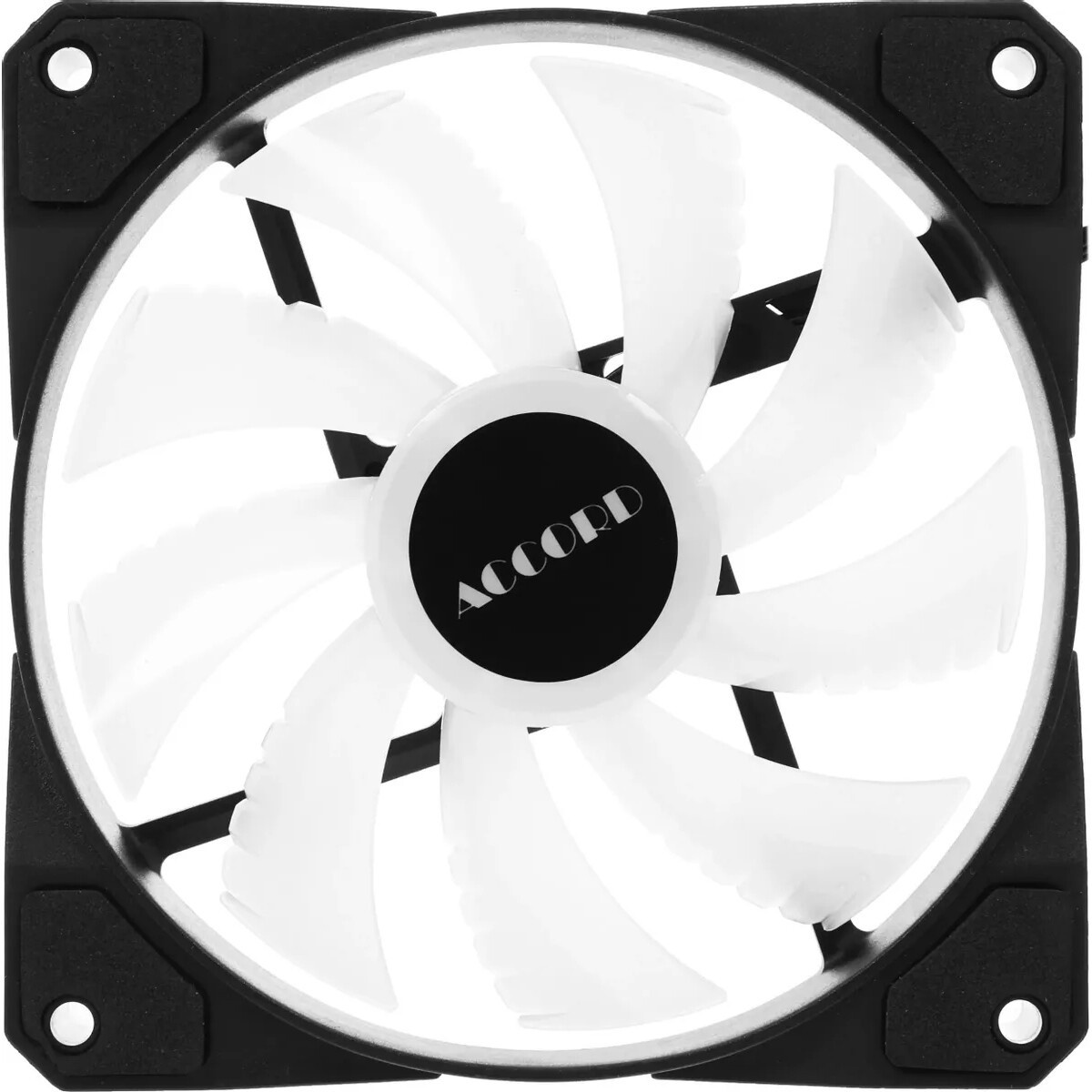 Вентилятор для корпуса Accord ACC-XF12 ARGB 120х120x25 черный 3-pin 23.7дБ (ACC-XF12 ARGB BLACK) bro