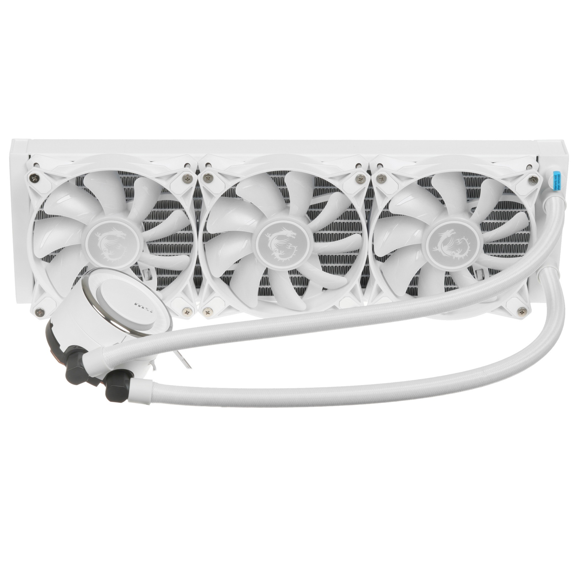 Жидкостная система охлаждения MSI MAG CORELIQUID E360 WHITE 3x ARGB Fan, ARGB Block, Color Box, Pall