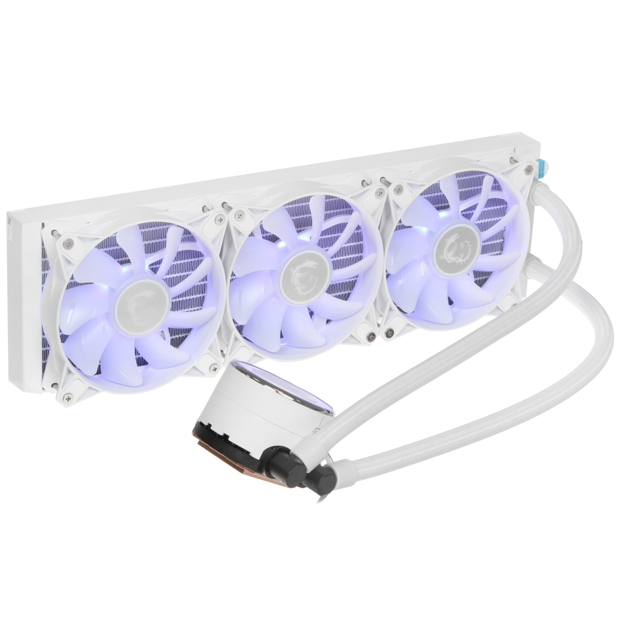 Жидкостная система охлаждения MSI MAG CORELIQUID E360 WHITE 3x ARGB Fan, ARGB Block, Color Box, Pall
