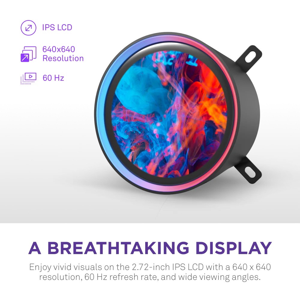 Система жидкостного охлаждения для ПК/ Water Cooling System NZXT Kraken Elite 420 RGB (350W, 420mm,