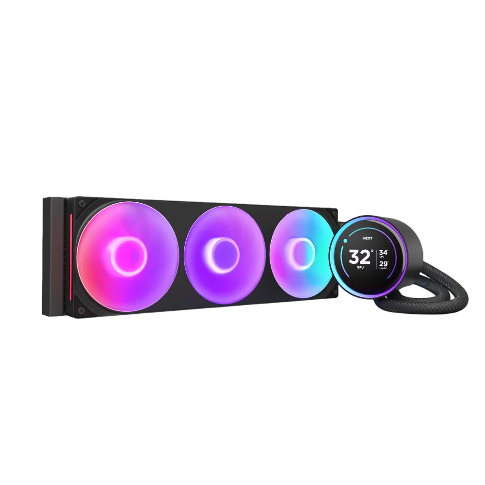 Система жидкостного охлаждения для ПК/ Water Cooling System NZXT Kraken Elite 420 RGB (350W, 420mm,
