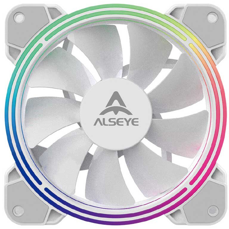 Вентилятор для корпуса Alseye i12B-K3 черный, 120 мм, 1800 об/мин, 33.2 дБ, 4 pin