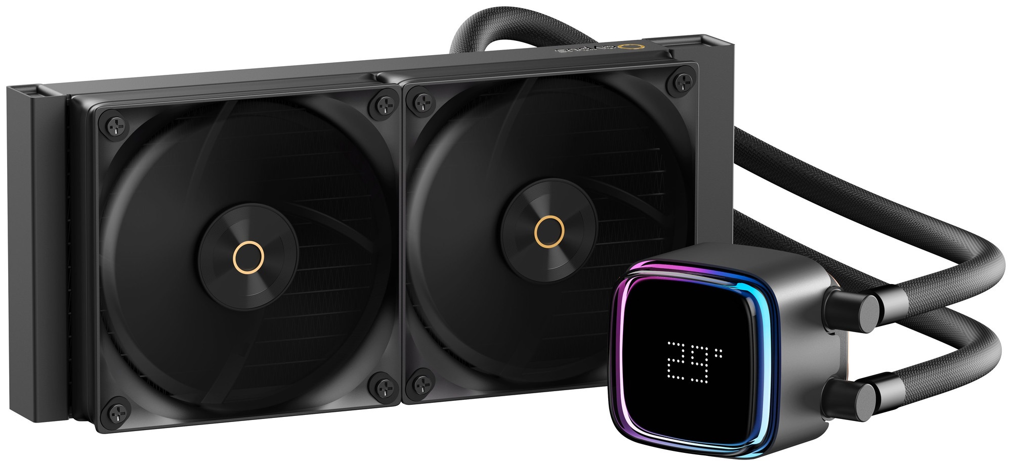 Система жидкостного охлаждения Ocypus Iota L24 BK ARGB Black 280W/ All Intel/ AMD AM*/ Digital displ