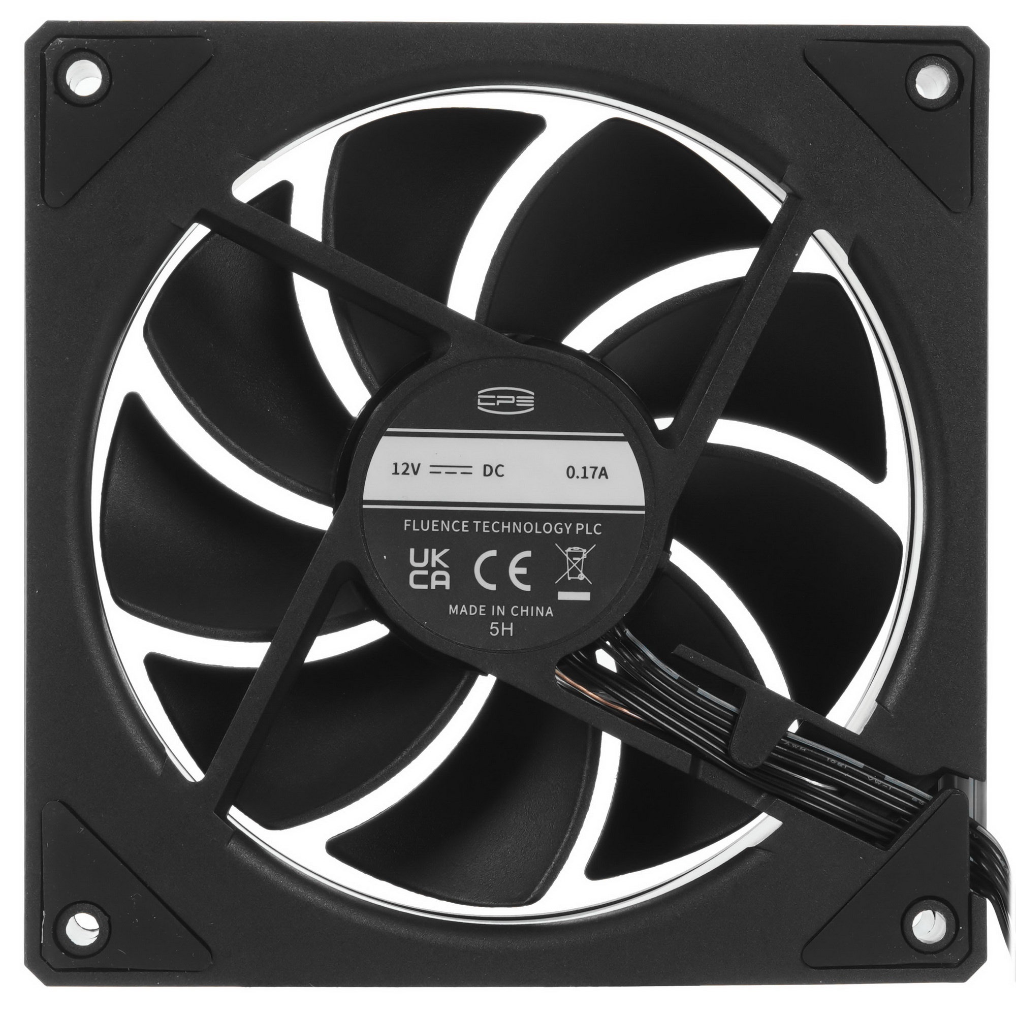 Кулер для корпуса Case Cooler PCCooler FG120 ARGB BK (120x120x25mm, 4-pin PWM, ARGB, 54CFM, 28.4dBA,