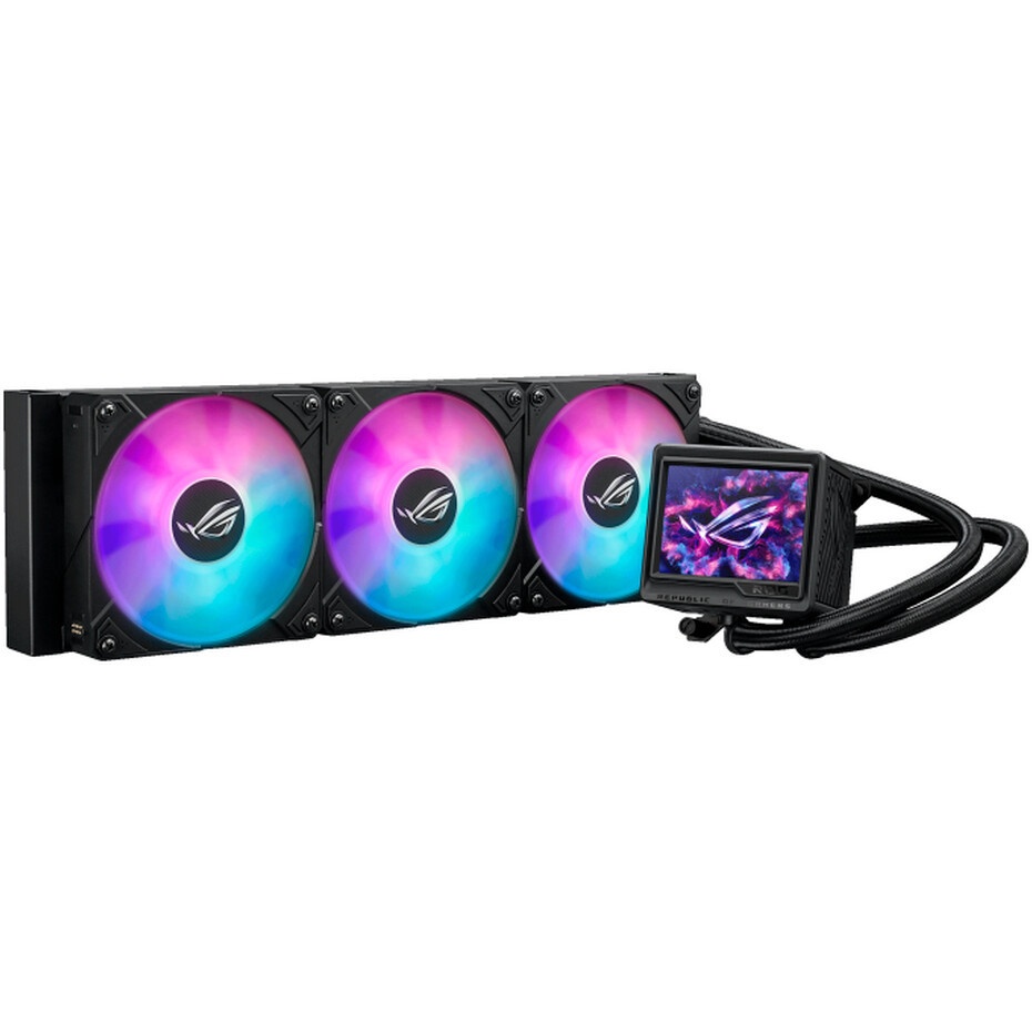 Жидкостная система охлаждения ASUS ROG STRIX LC II 360 ARGB 90RC00F1-M0UAY4 черный 120мм алюминий+ме
