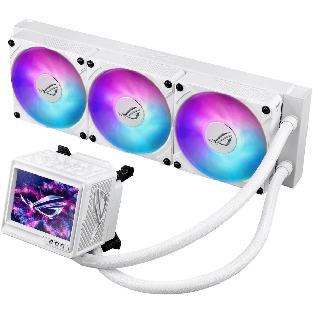 Жидкостная система охлаждения ASUS ROG STRIX LC II 360 ARGB 90RC00F1-M0UAY4 черный 120мм алюминий+ме