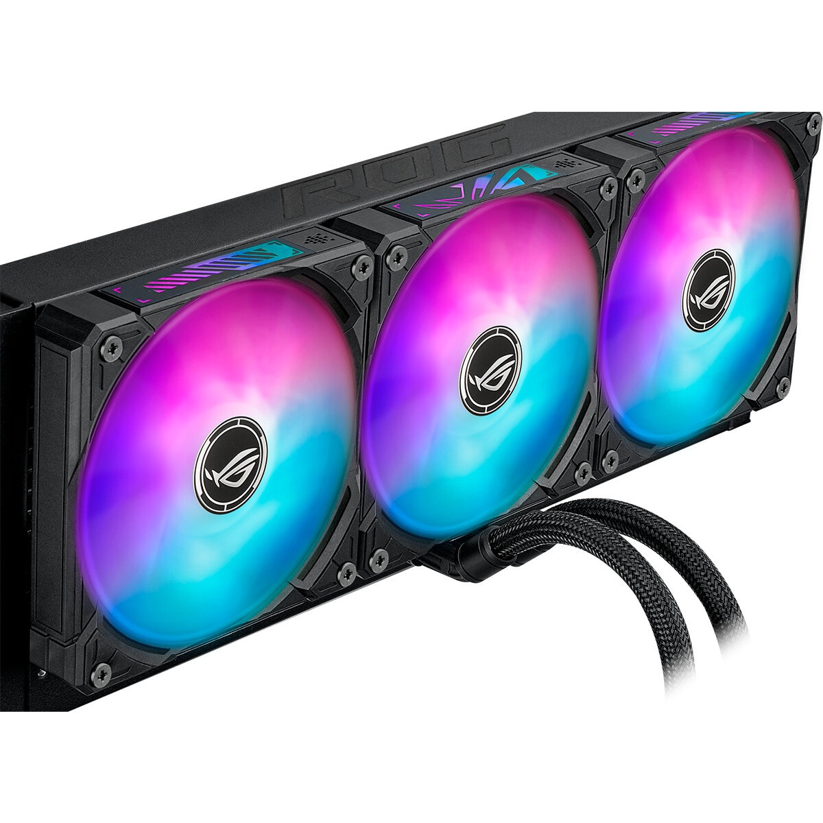Жидкостная система охлаждения ASUS ROG STRIX LC II 360 ARGB 90RC00F1-M0UAY4 черный 120мм алюминий+ме