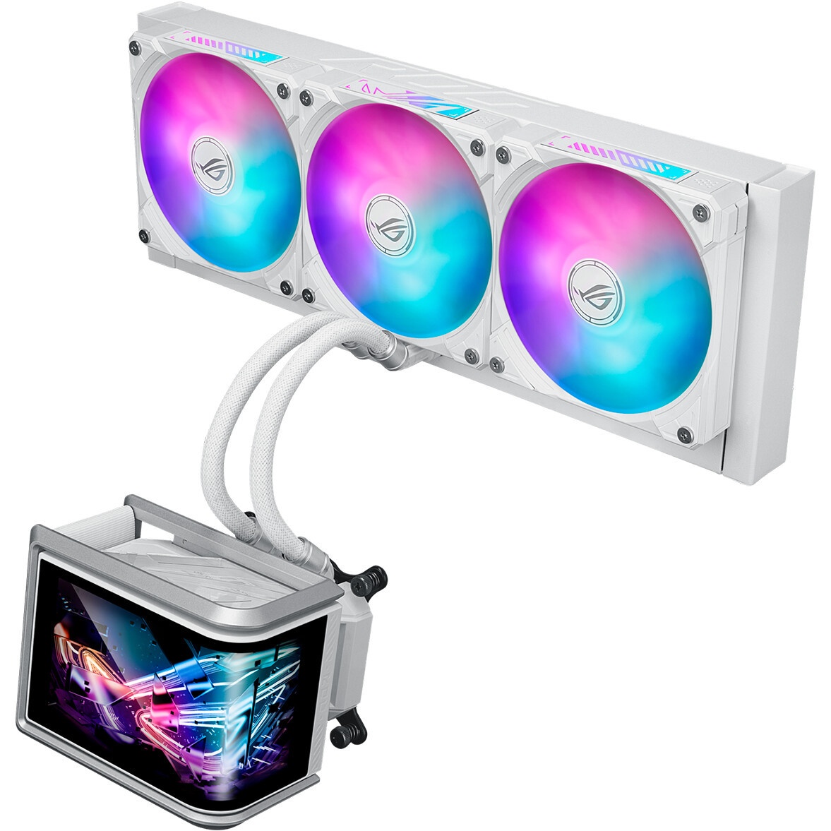 Жидкостная система охлаждения ASUS ROG STRIX LC II 360 ARGB 90RC00F1-M0UAY4 черный 120мм алюминий+ме