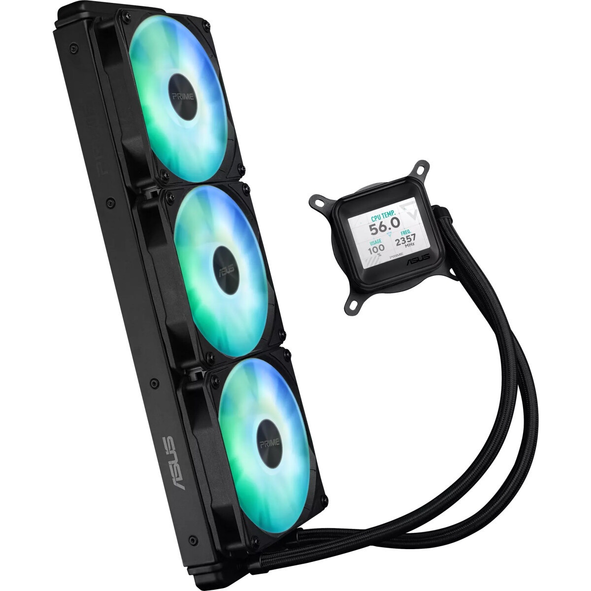 Жидкостная система охлаждения ASUS ROG STRIX LC II 360 ARGB 90RC00F1-M0UAY4 черный 120мм алюминий+ме