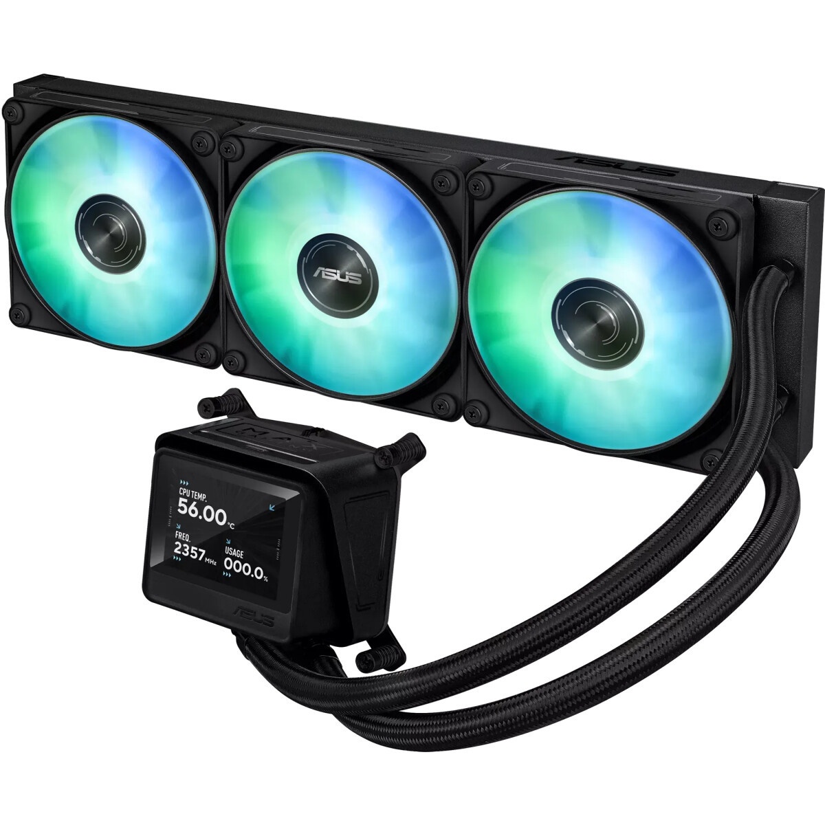 Жидкостная система охлаждения ASUS ROG STRIX LC II 360 ARGB 90RC00F1-M0UAY4 черный 120мм алюминий+ме