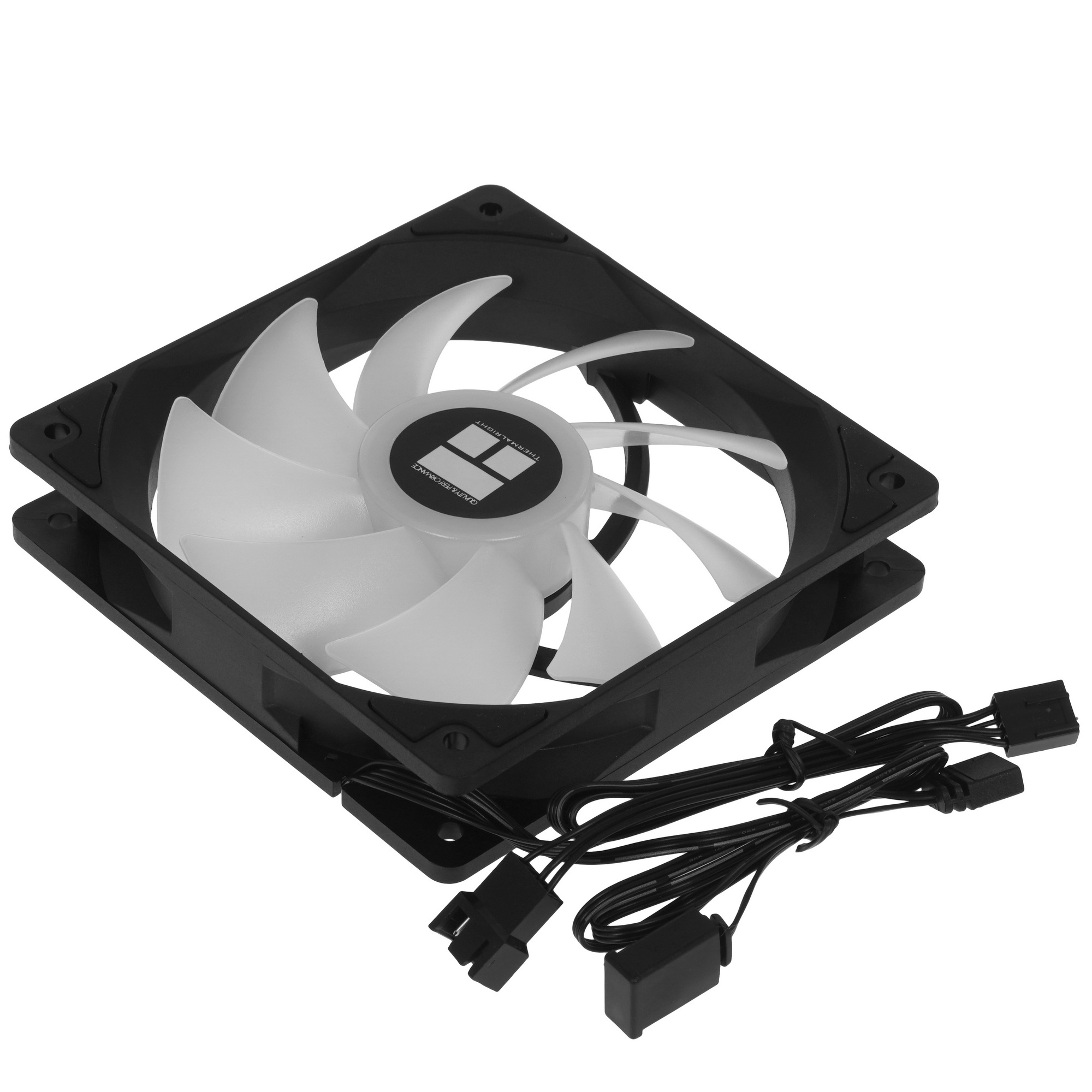 Кулер для корпуса Thermaltight TL-C12C-S (120x120x25mm, 4-pin PWM, ARGB, 66.17CFM, 25.6dBA, 1550RPM,